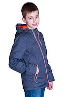 Підліткова демісезонна куртка, темно-сірого кольору.