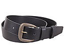 Жіночий ремінь з натуральної шкіри PRZ38044-10 чорний, фото 2