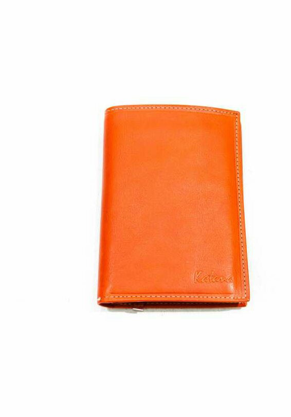 Гаманець шкіряний Катана помаранчевий 853019, фото 1