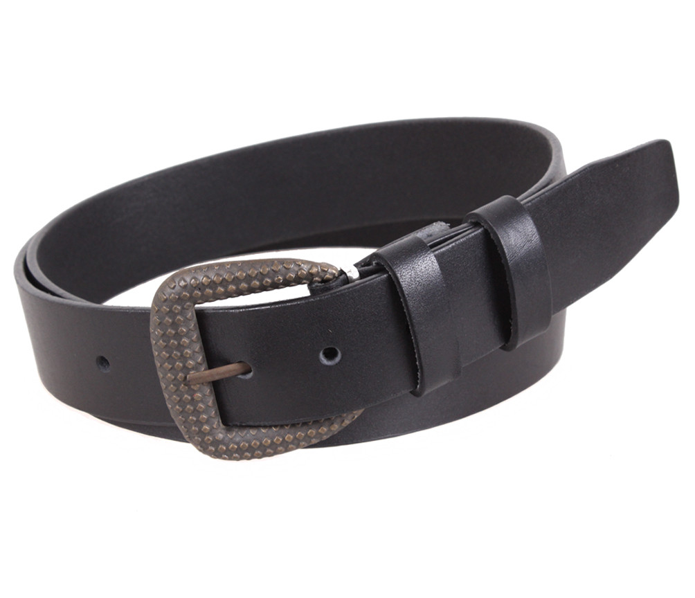 Жіночий ремінь з натуральної шкіри PRZ38044-31 чорний, фото 1