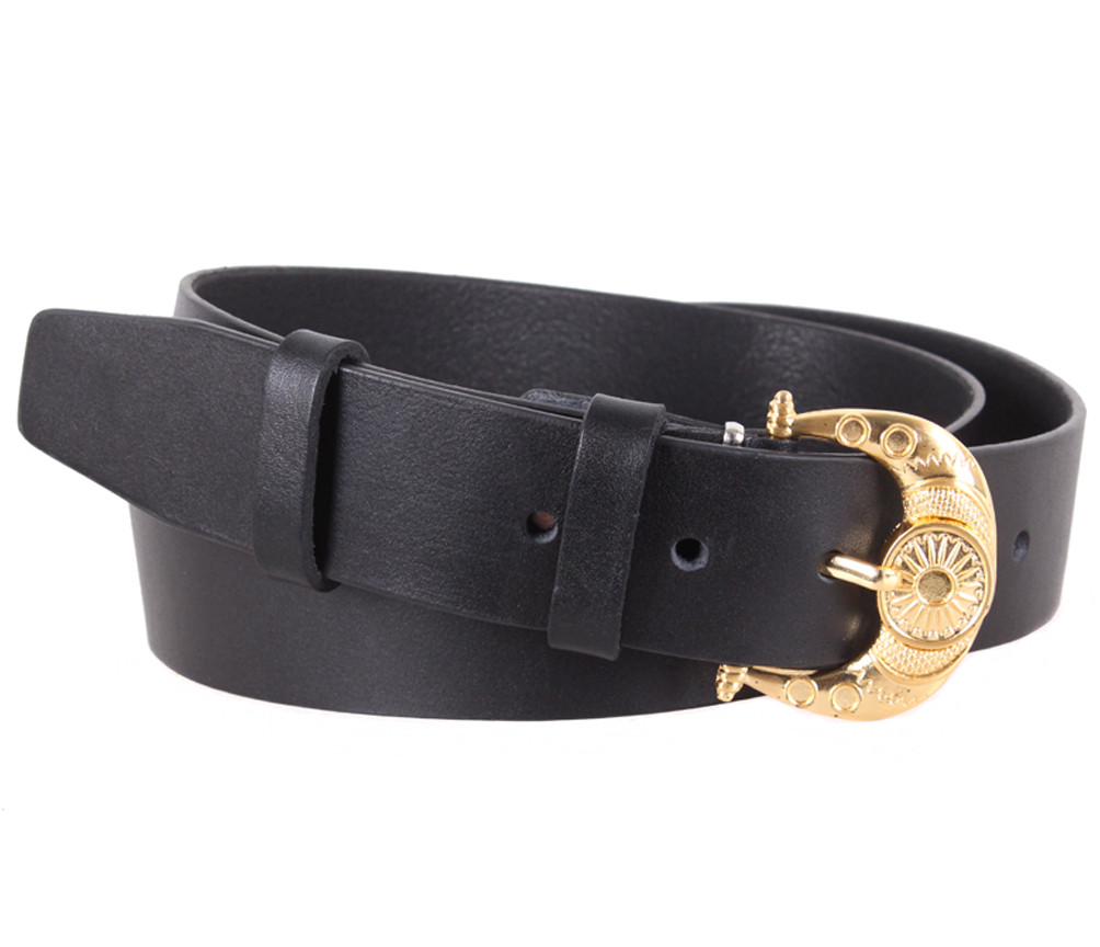 Жіночий ремінь з натуральної шкіри PRZ38044-36 чорний, фото 1