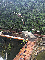 Садовий декор "Птаха", 130 см, метал, ручна робота