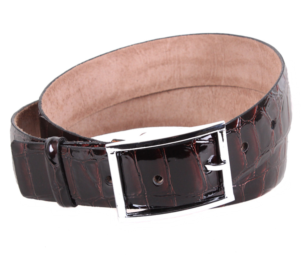 Жіночий ремінь з натуральної шкіри WAK1388-98 вишневий, фото 1