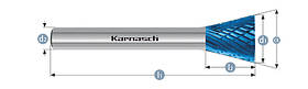 Борфреза перевернутий конус WKN(Тип N) 6,0x7x3x39mm