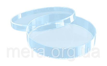 Чашка Петрі 90 мм, без вентиляційних отворів, полістирол, стерильна