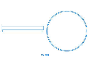 Чашка Петрі 90 мм, без вентиляційних отворів, полістирол, стерильна, фото 2