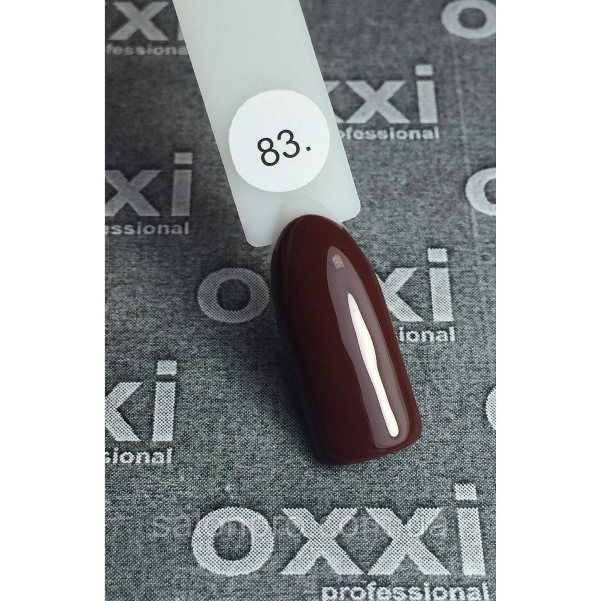 Гель-лак OXXI Professional №083 (червоно-коричневий, емаль), 10 мл, фото 1