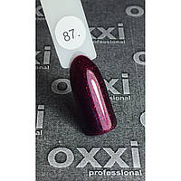 Гель-лак OXXI Professional № 087 (вишневый с микроблеском), 10 мл