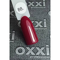 Гель-лак OXXI Professional № 088 (темный красно-малиновый, эмаль), 10 мл