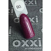 Гель-лак OXXI Professional № 090 (темный розовый с очень мелкими голографическими блестками), 10 мл