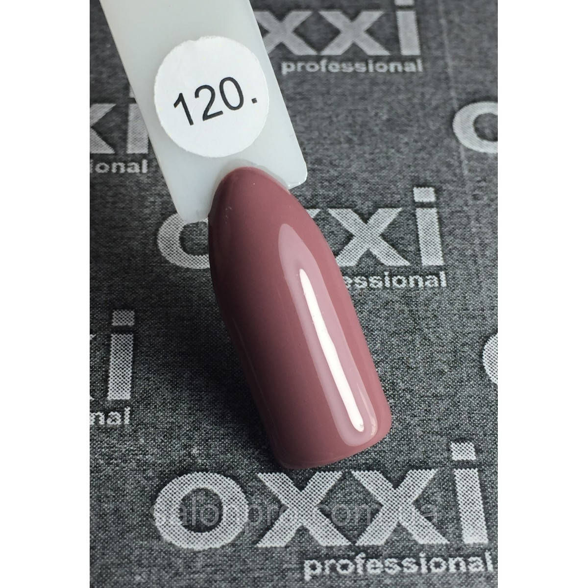 Гель-лак OXXI Professional № 120 (красно-бежевый, эмаль), 10 мл - фото 1 - id-p516474140