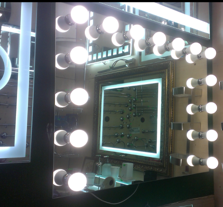 Зеркало 100х80 с лапочками, индивидуальный размер - фото 1 - id-p516589059