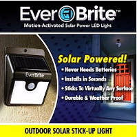 Уличный фонарь на солнечной батарее EverBrite (Эвербрайт) с датчиком движения