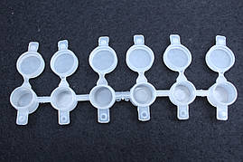 Баночка 2мл. 6шт."СПАЙКА" порожня(h-15mm/d-20mm)