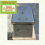 Коптильня з гідрозатворів для гарячого копчення (520х310х280), фото 4