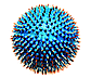 Аплікатор Ляпко М'ячик голчастий 4,0 Ag, 55 мм (точковий масаж, кровообіг, остеохондроз, знімає біль), фото 9