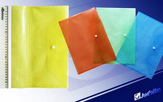 Папка конверт А4 My CLEAR W209-14S кольорова, без етикетки