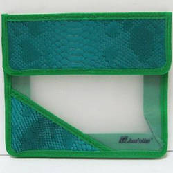 Тканинна папка на липучці А5 "Snake aqua"