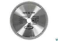 Диск пилки для алюмінію YATO 250х30х3.0x2.2 мм 100 зубців R.P.M до 6000 1/хв для точного різання