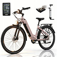 Maxtron Marathon Велосипед электрический 250W 22,5Ah 25km/h 150KM jasnoróżowy (на📦Заказ)