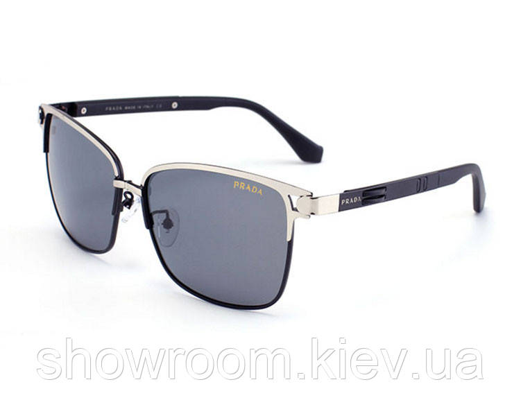 Сонцезахисні окуляри в стилі Prada (PR 039) silver