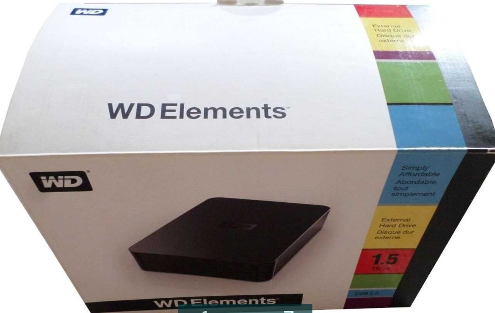 Жосткий Диск: 1.5 TБ WD Elements Desktop WDBAAU0015HBK, фото 1