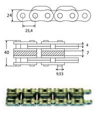 Ланцюг 3x4 BL834LKS