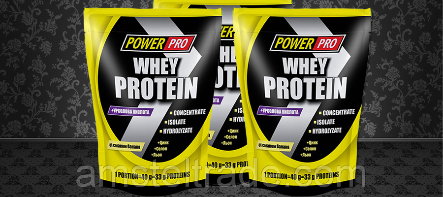 Протеин Whey Protein, вкус Банан, 1 кг - фото 2 - id-p34651198