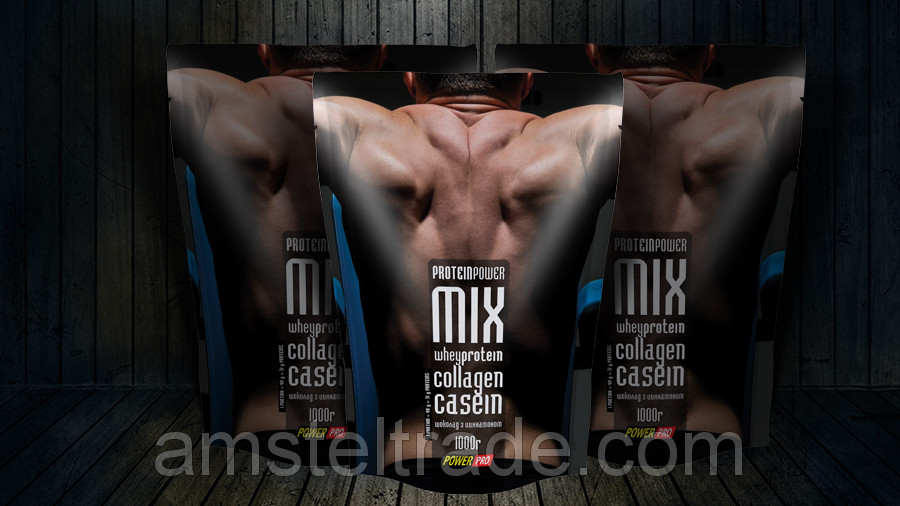 Протеїн та суміш колагену та козеїну Protein Power Mix Casein, Альпійська Рапсодія, 1кг