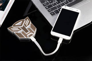 Зовнішній акумулятор для телефона Transformers. Power bank 6000 mAh, фото 5