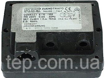 Высоковольтный трансформатор розжига FIDA 8/10 2x4kV 10mA 100% - фото 1 - id-p517009080