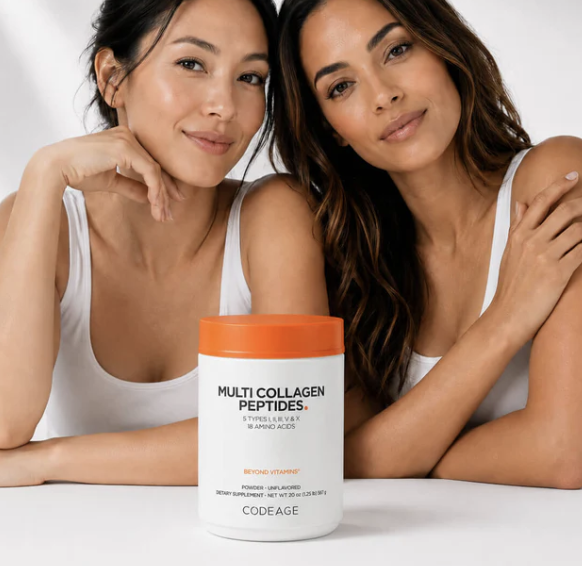 Codeage, Hydrolyzed, Multi Collagen Peptides, мультиколлагеновые пептиды 5 типов I, II, III, V, X, без вк567 г, фото 1