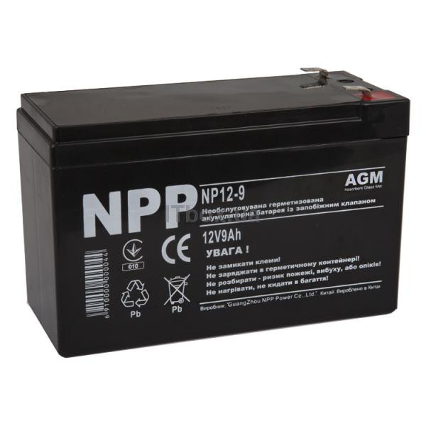 Свинцево-кислотний акумулятор NP12-9 (NPP)