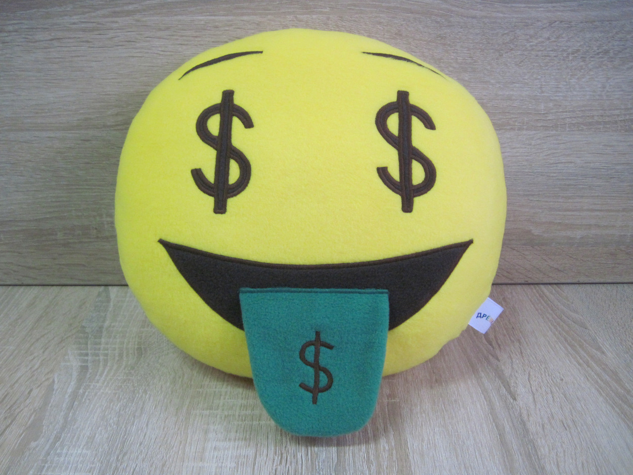 Подушка — іграшка Емодзі Emoji Смайл доларів, ручна робота