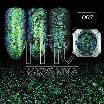 Дзеркальна втирка "Пластівці Юкі" Lilly Beaute, 0,2 г №7, фото 2