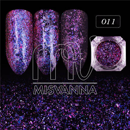 Дзеркальна втирка "Пластівці Юкі" Lilly Beaute, 0,2 г №11, фото 2