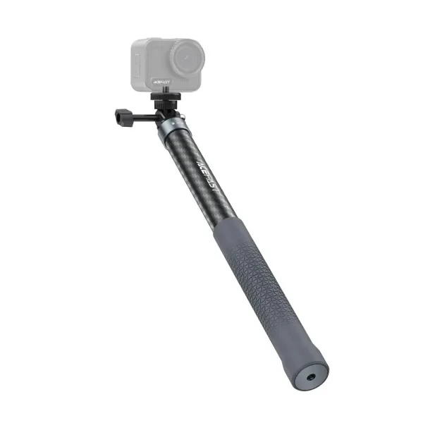 Монопод для екшн-камери Acefast E38 1.2m carbon fiber telescopic selfie stick Black Gray, фото 1