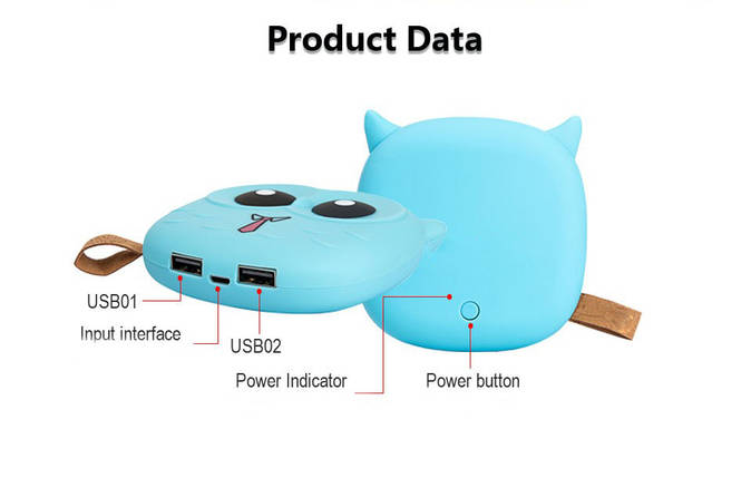 Power bank "Сова" 5000 mAh , фото 3