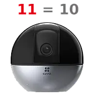 5МП IP камери Ezviz E6 (5W2F,4mm cs-e6) Wi-Fi Комплект 11шт