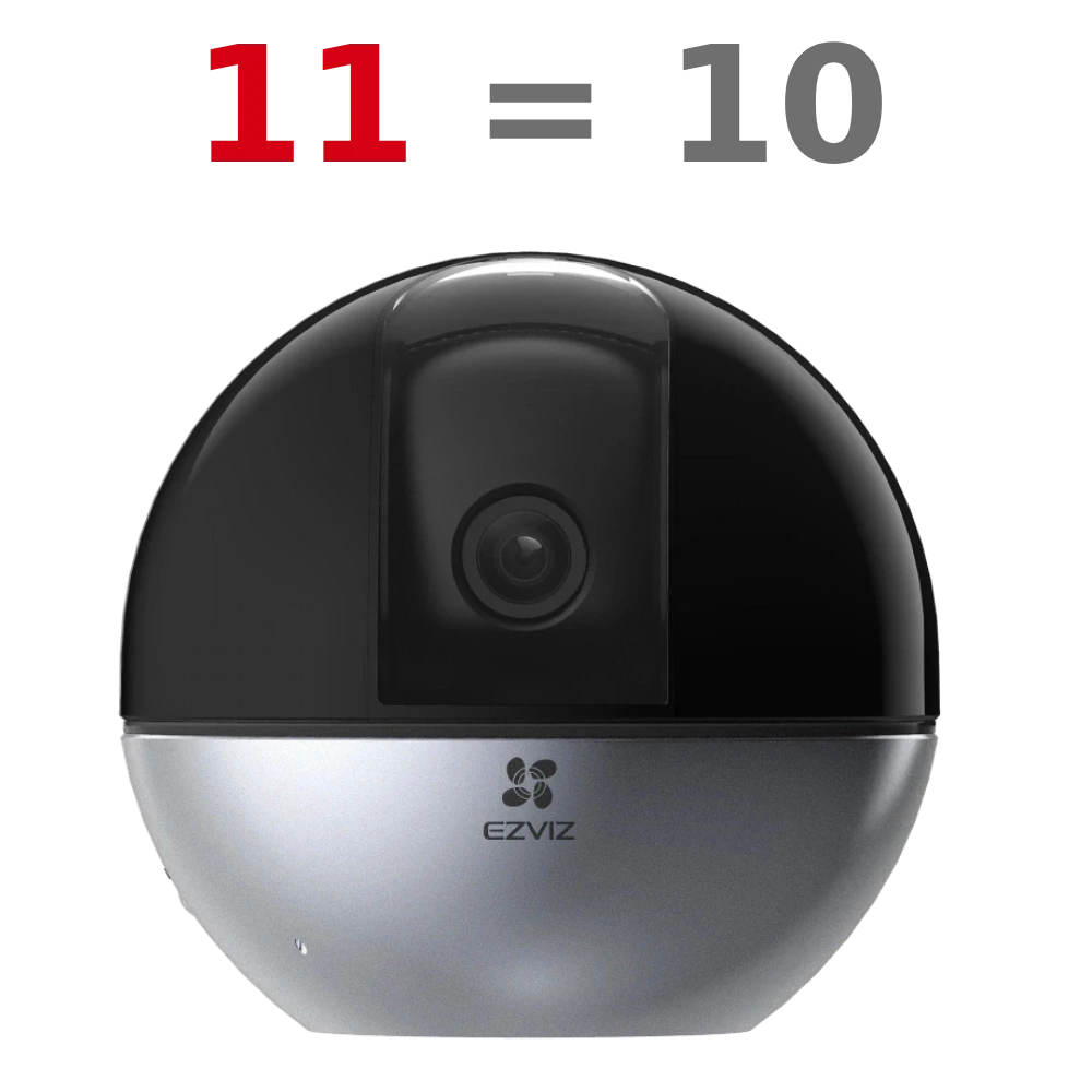 5МП IP камери Ezviz E6 (5W2F,4mm cs-e6) Wi-Fi Комплект 11шт