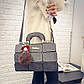 Сіра сумка MEI&GE, екошкіра, жіноча сумочка, фото 3