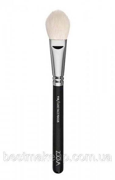 Пензель 114 Luxe Face Focus від ZOEVA в індивідуальному силіконовому чохлі