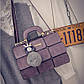 Бузкова сумка MEI&GE, екошкіра, жіноча сумочка, фото 4