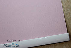 Рулонні штори тканина блекаут Umbra pink рожевий колір з фіксацією