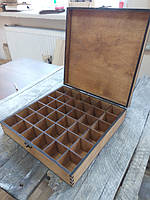 Дерев'яні коробки з перегородками