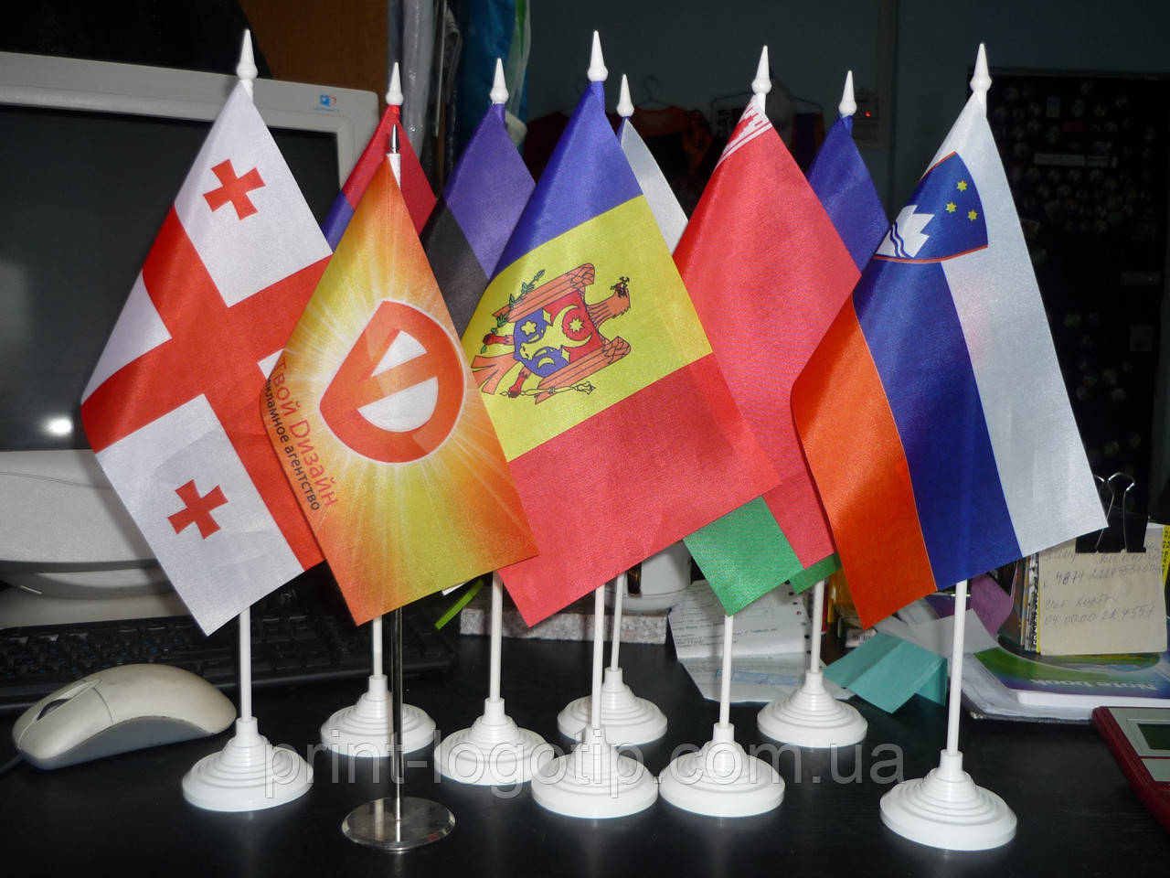 Прапорці настільні з підставкою, фото 1