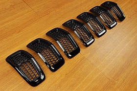 Jeep Cherokee 2014-2018 Решітки решітка радіатора чорна глянсова Нова Оригінал