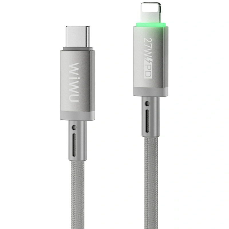 Дата кабель WIWU C082 Maglink USB to Type-C 60W (1m) Grey, фото 1