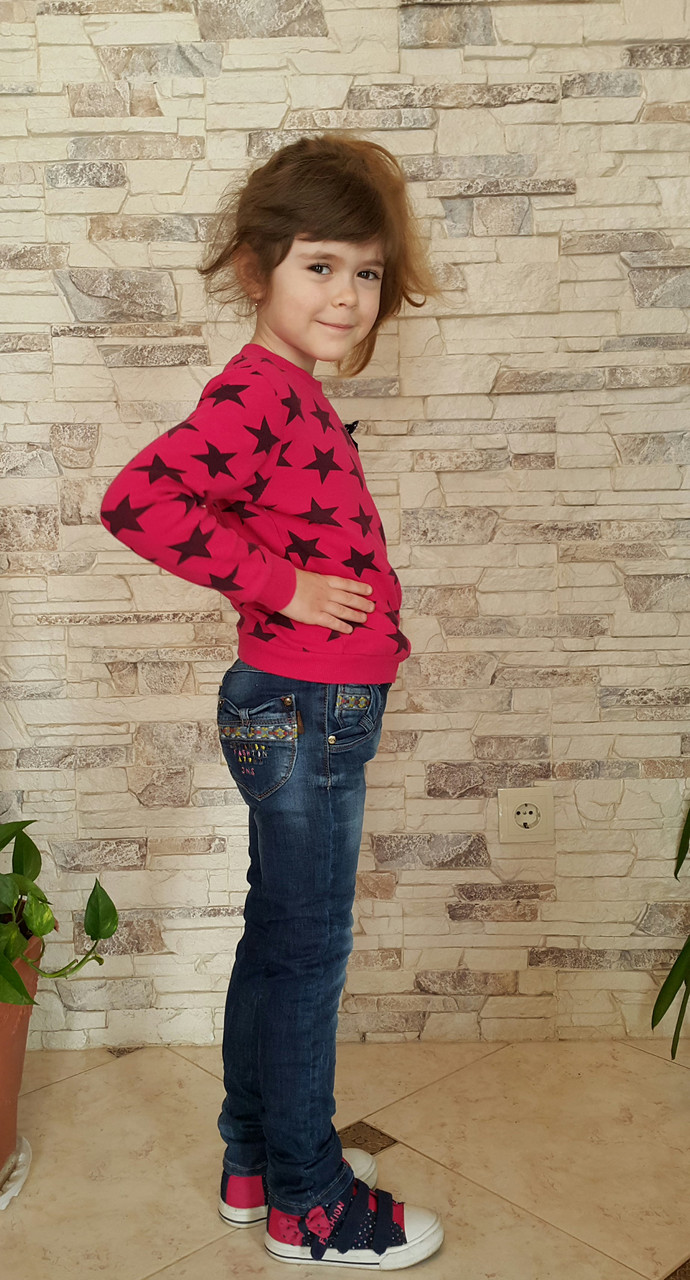 Джинси турецькі для дівчаток 116,122,128,134,140 зросту Ayugi, фото 1