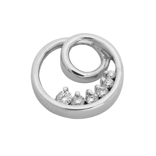 Золотий кулон із діамантами 0,40 каратів